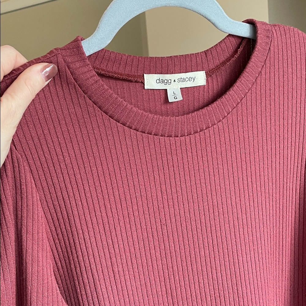 Dagg & Stacey Ribbed Long Sleeve Top - Picture 4 of 4